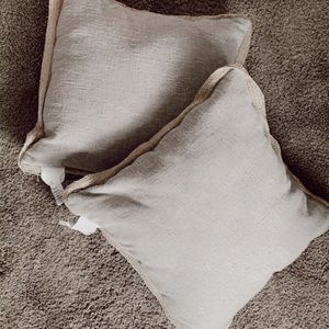 Pair of throw pillows